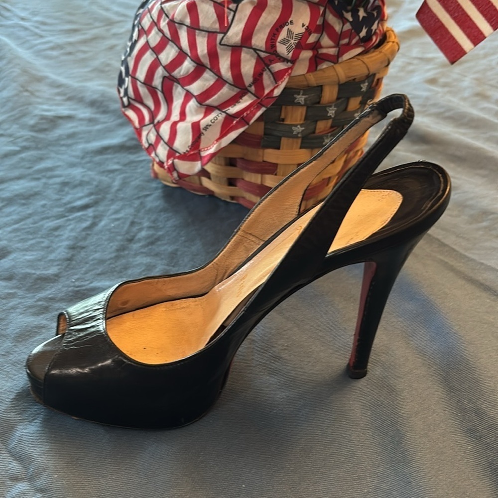 Vintage Christian Louboutin Black Stiletto Heels - Picture 6 of 13